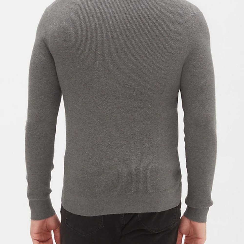 Banana Republic Ribbed Bomber Sweater Jacket - Picture 3 of 3
